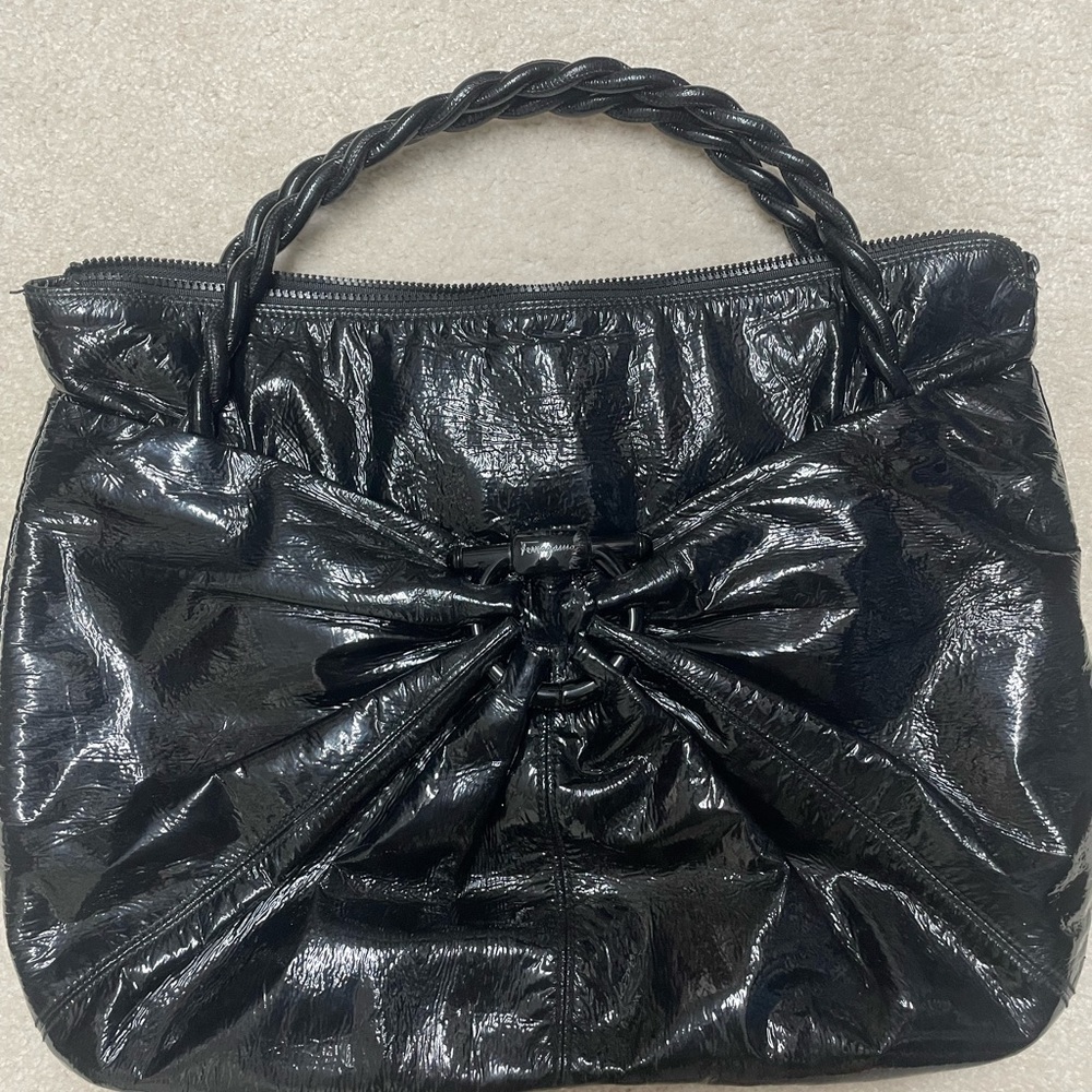 Salvatore Ferragamo white tote bag. 100% authentic. Used.